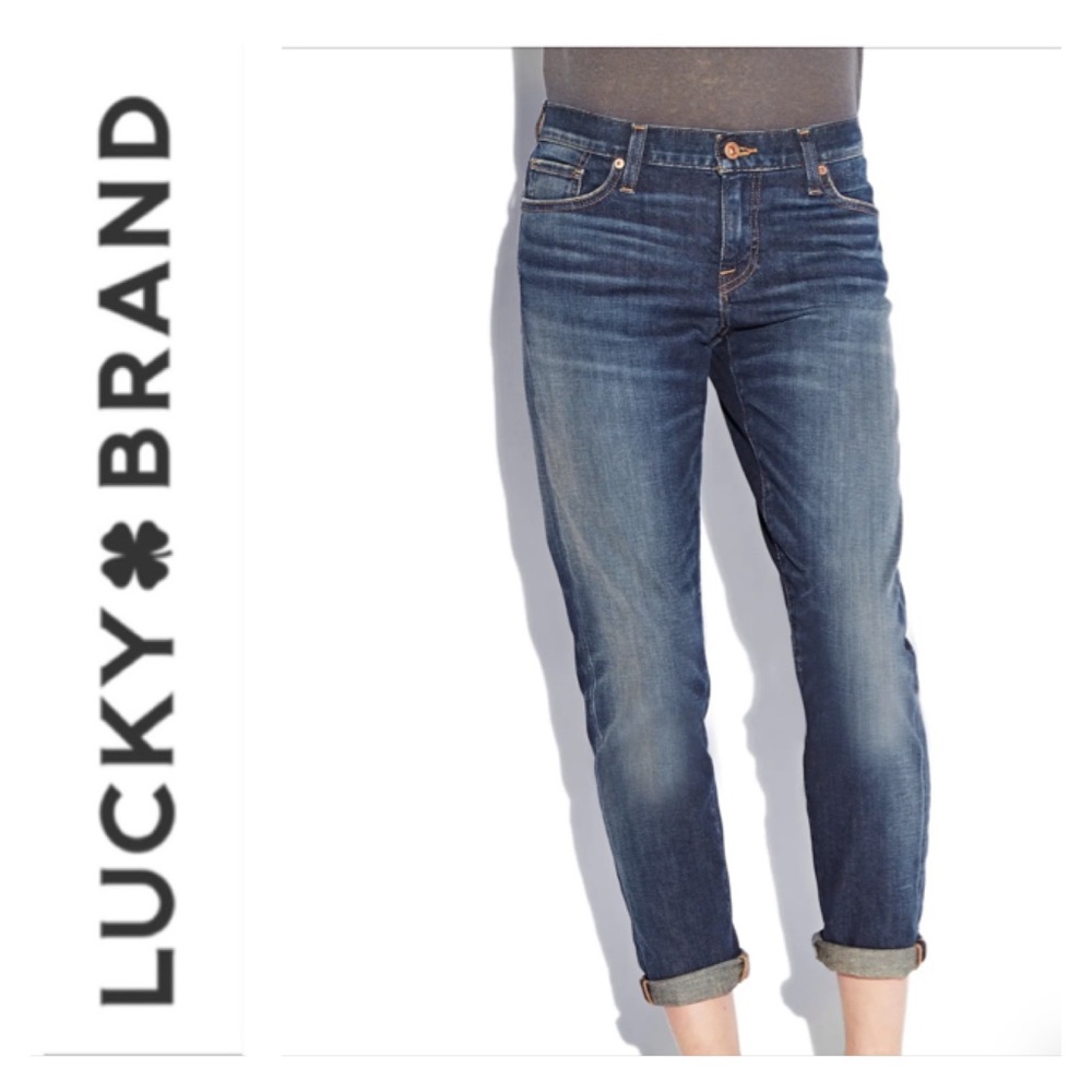 Lucky Brand Sienna Slim Boyfriend Jeans Women's Size 6 x 27 Stretch Mid Rise
